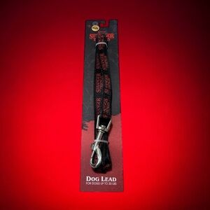 STRANGER THINGS Dog Leash 6 ft NWT Lead Black Red Gift Pet Puppy